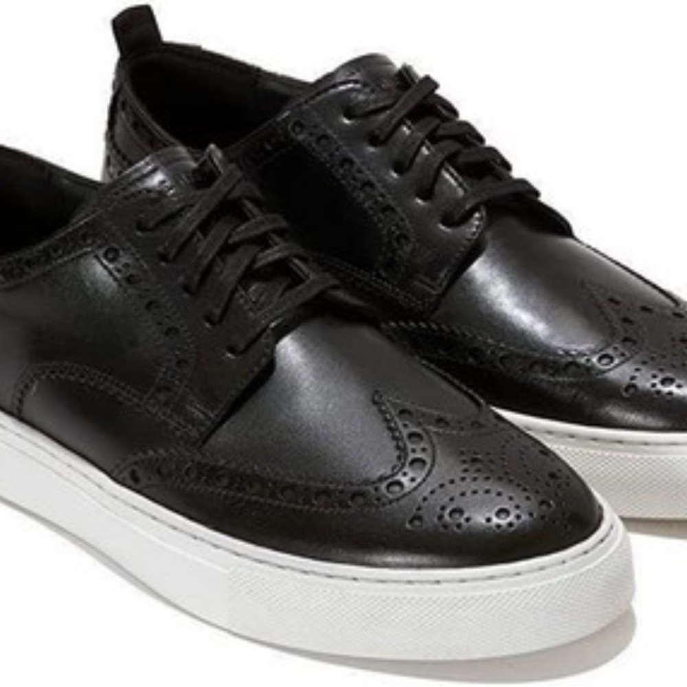 Cole Haan Black Oxford Shoes Classic Design - 12M - Black